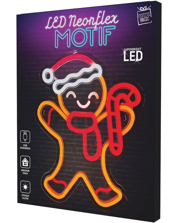 Gingerbread Neonflex LED Christmas Light USB Powered