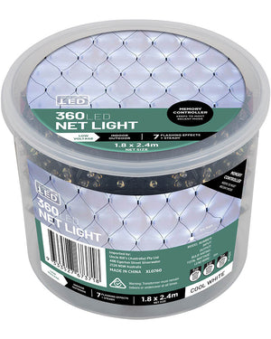 Cool White Net Light Connectable LED Christmas Light
