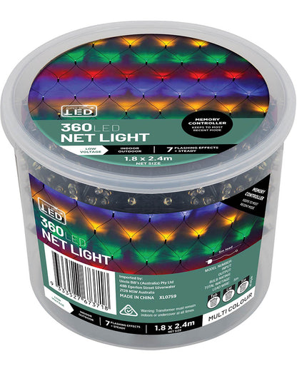 Multicolour Net Light Connectable LED Light