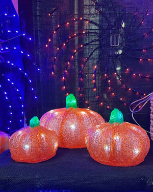 LED Pumpkin Lights Pack of 3