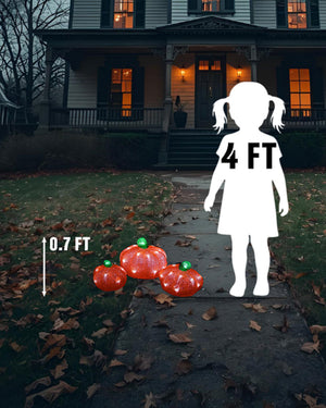 LED Pumpkin Lights Pack of 3