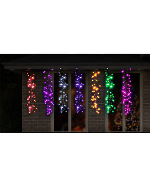 Rainbow Cluster Drops 672 Piece LED Christmas Lights 5.2m
