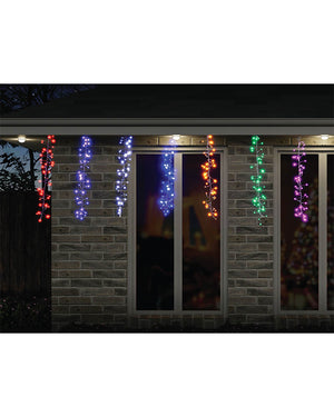 Rainbow Cluster Drops 672 Piece LED Christmas Lights 5.2m