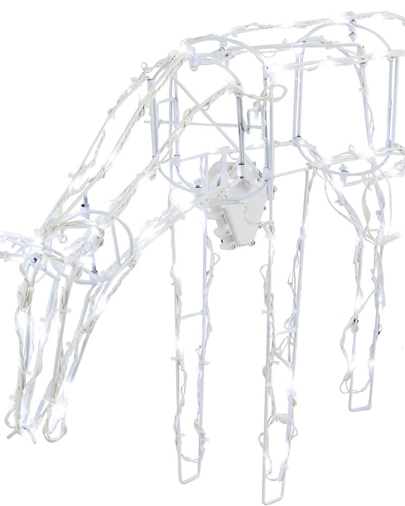 Animated Reindeer Family with Flashing LED Christmas Lights