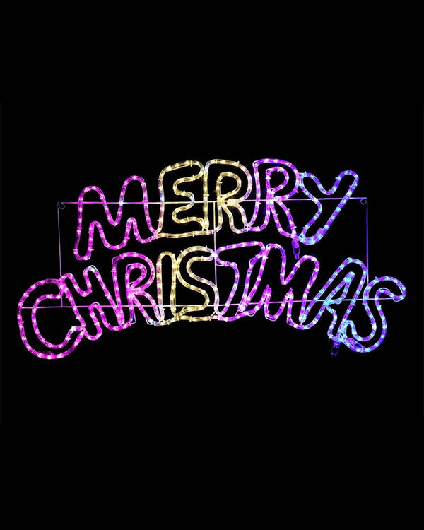 Carnival Curved Merry Christmas Ropelight LED Christmas Lights