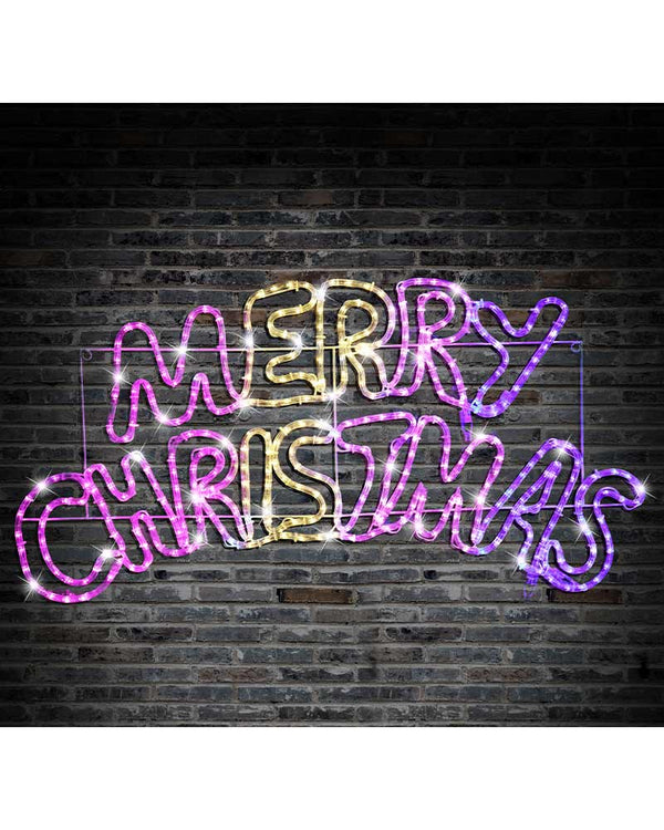 Carnival Curved Merry Christmas Ropelight LED Christmas Lights