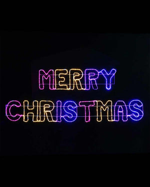 Carnival Giant Merry Christmas Ropelight LED Christmas Lights