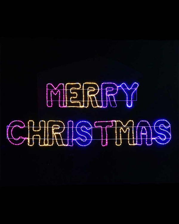 Carnival Giant Merry Christmas Ropelight LED Christmas Lights