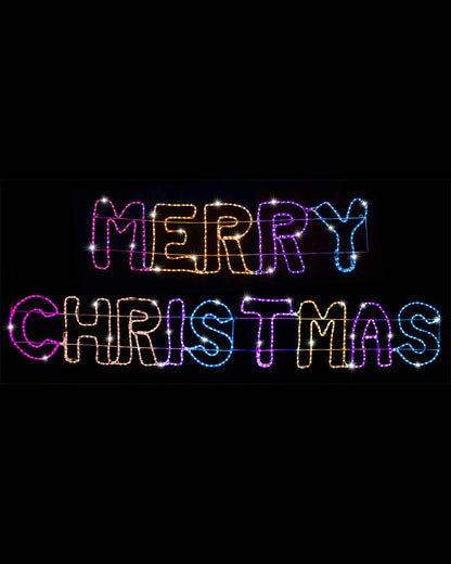 Carnival Giant Merry Christmas Ropelight LED Christmas Lights