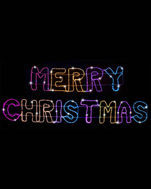 Carnival Giant Merry Christmas Ropelight LED Christmas Lights