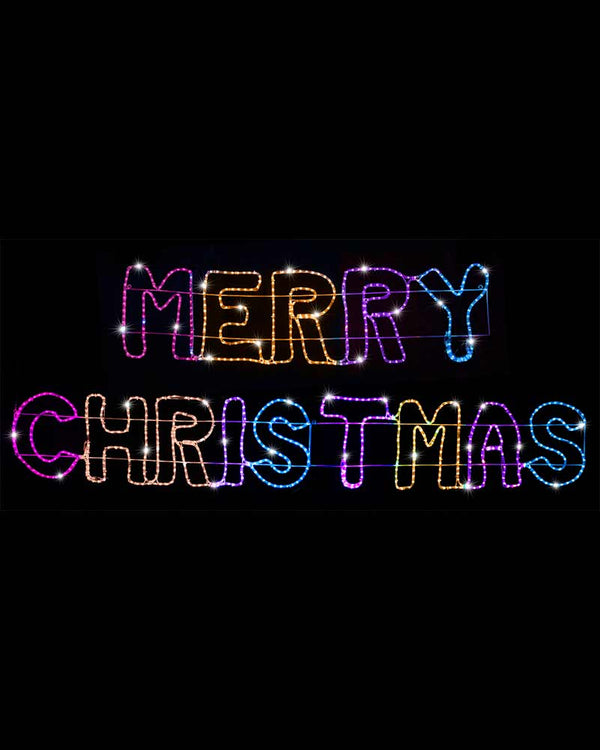 Carnival Giant Merry Christmas Ropelight LED Christmas Lights