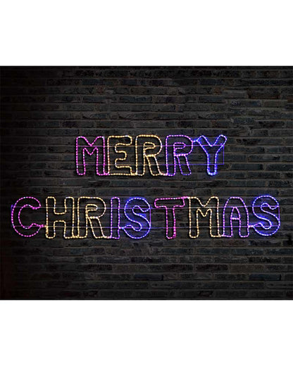 Carnival Giant Merry Christmas Ropelight LED Christmas Lights