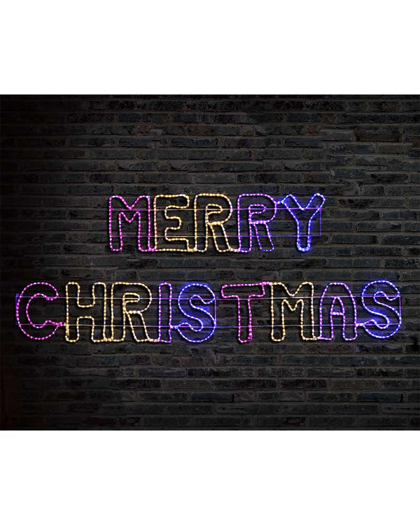 Carnival Giant Merry Christmas Ropelight LED Christmas Lights