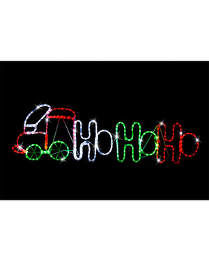 Twinkling Hohoho Train LED Christmas Ropelight 1.3m