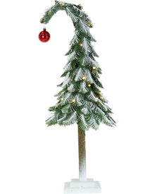Snowy Curve Christmas Tree with LEDs Christmas Decoration 60cm