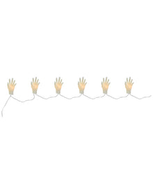 LED White Hand String Lights Battery Operated 1.6m For Halloween