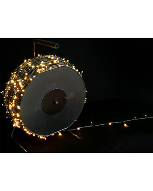 Warm White 2000 Piece LED Christmas Lights 200m On Reel