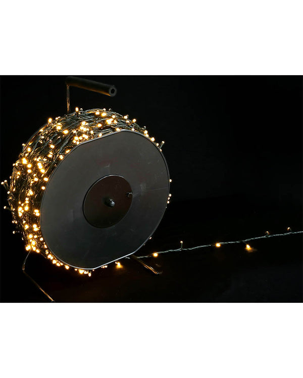 Warm White 2000 Piece LED Christmas Lights 200m On Reel