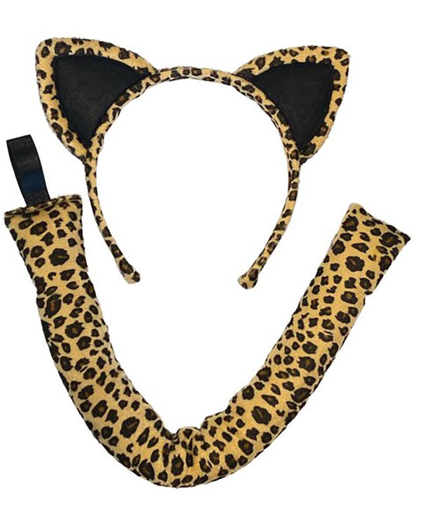 Leopard Headband and Tail Set
