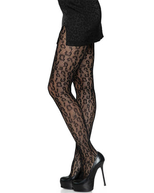 Leopard Net Stockings