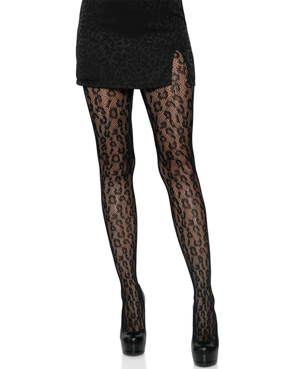 Leopard Net Stockings