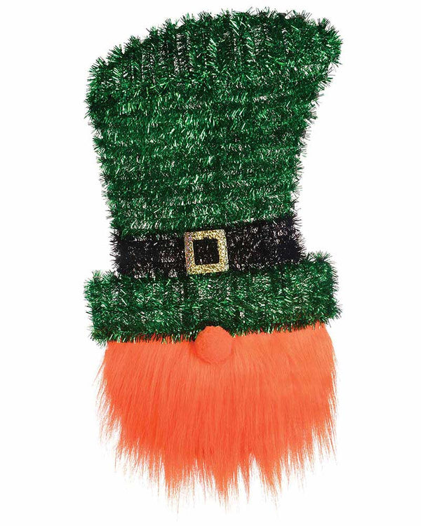 Leprechaun Head Deluxe Hanging Tinsel Decoration