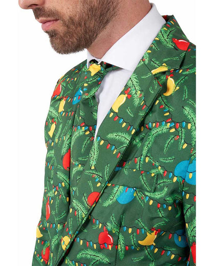 Light Up Green Christmas Tree Mens Suitmeister