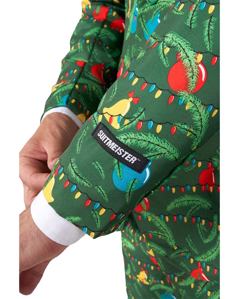 Light Up Green Christmas Tree Mens Suitmeister