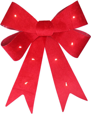 Light Up Red Bow Christmas Decoration 51cm