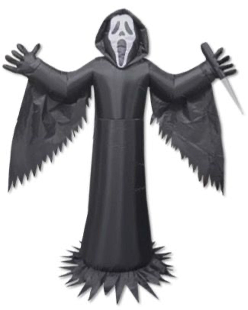Light Up Scream Ghost Face Lawn Inflatable 1.8m