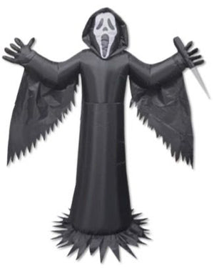 Light Up Scream Ghost Face Lawn Inflatable 1.8m