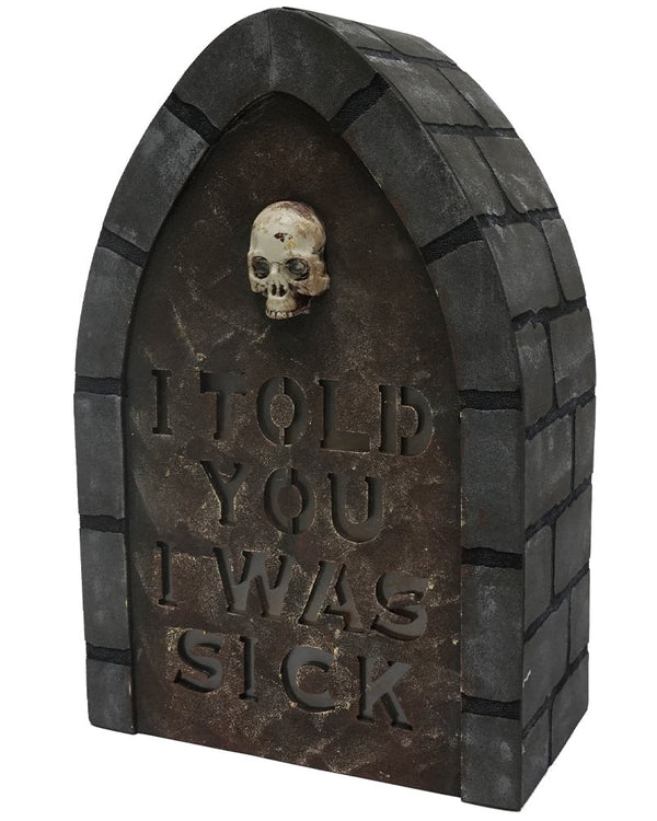Light Up Tombstone 31cm