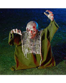 Light Up Zombie with Moveable Arms Halloween Animated Ground Breaker 60cm