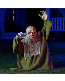 Light Up Zombie with Moveable Arms Halloween Animated Ground Breaker 60cm