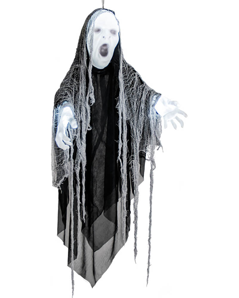 Lightning Wizard Animated Hanging Halloween Decoration 1.1m