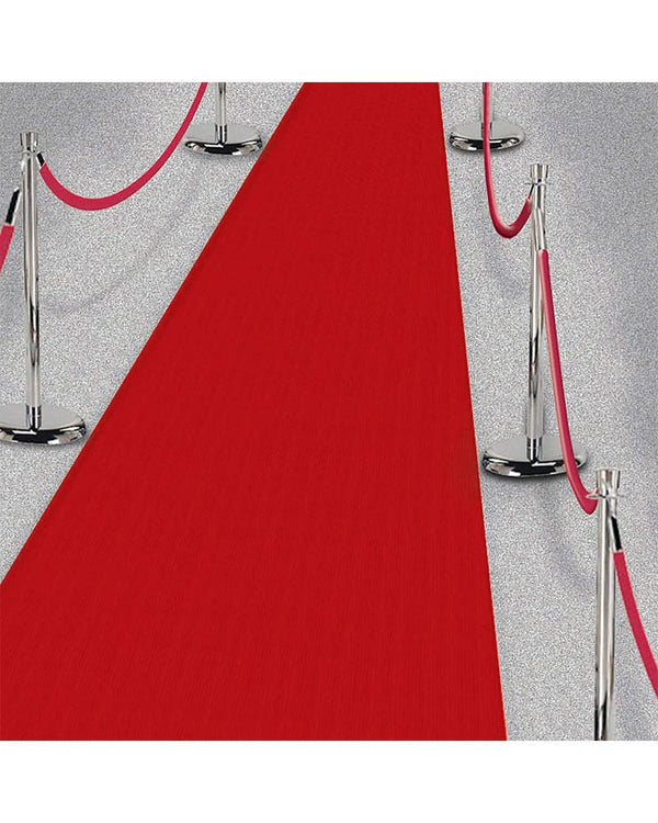 Lights Camera Action Hollywood Large Red Fabric Floor Runner