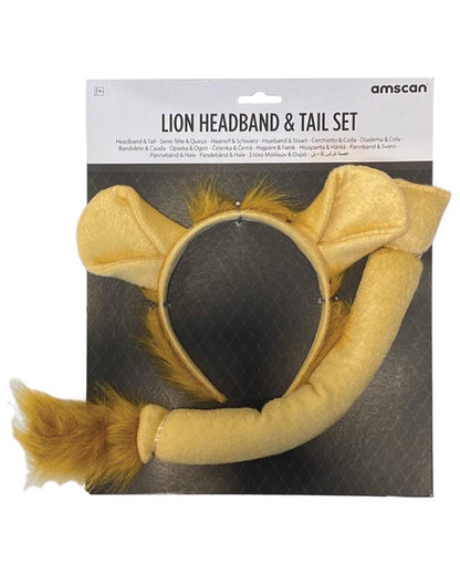 Lion Headband and Tail Set