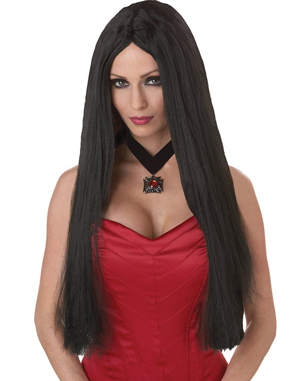 Gothic Long Black Wig