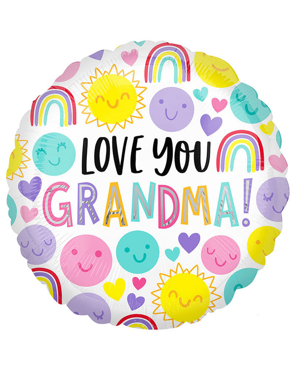 Love You Grandma Foil Balloon 45cm