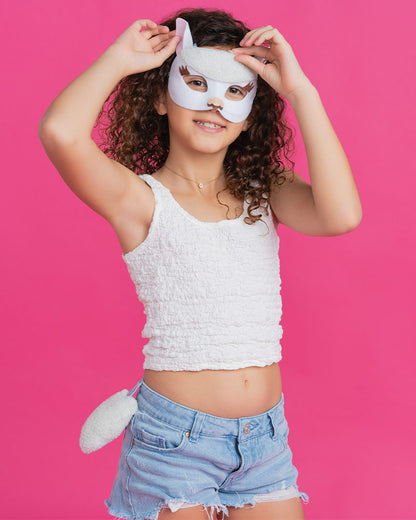 Lovely Llama Deluxe Animal Mask and Tail Set