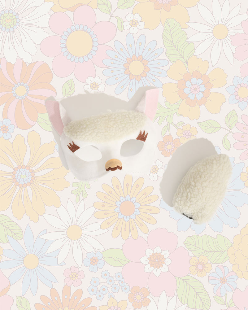 Lovely Llama Deluxe Animal Mask and Tail Set