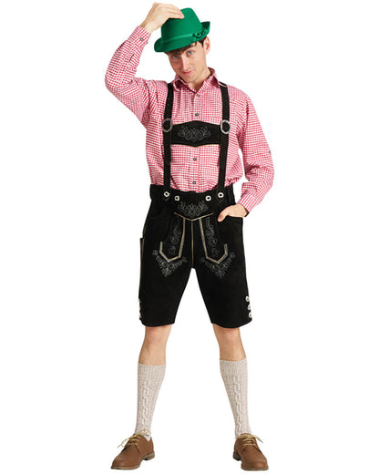 Ludwig Authentic Oktoberfest Leather Lederhosen Plus Size Mens Costume