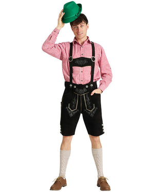 Ludwig Authentic Oktoberfest Leather Lederhosen Plus Size Mens Costume