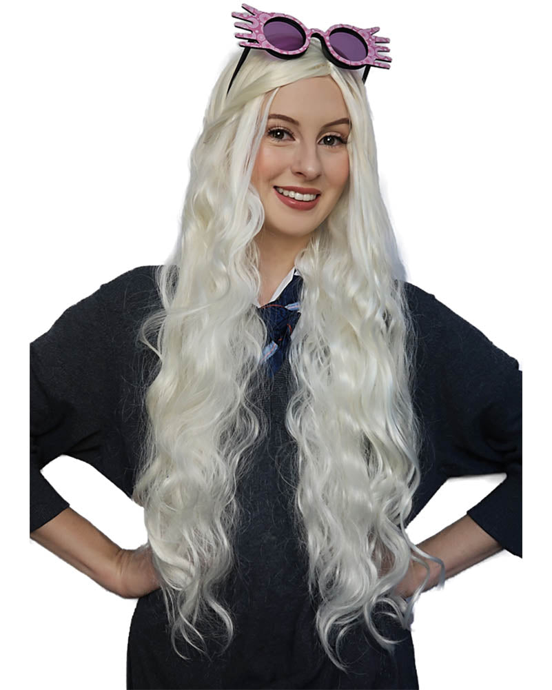 Luny Deluxe Long White Blonde Wig