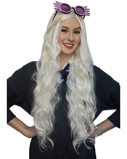 Luny Deluxe Long White Blonde Wig