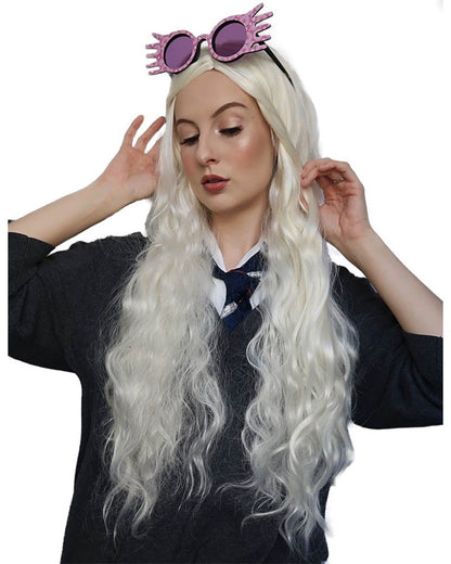 Luny Deluxe Long White Blonde Wig