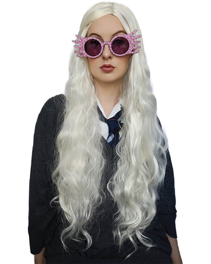 Luny Deluxe Long White Blonde Wig