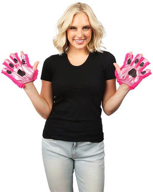 Magenta Anime Cat Fingerless Paws
