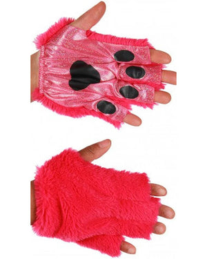 Magenta Anime Cat Fingerless Paws