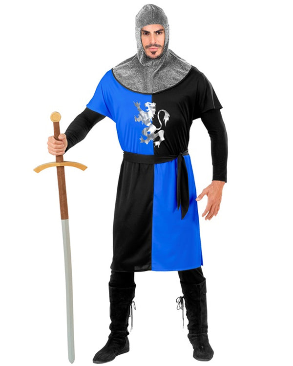 Medieval Blue Knight Mens Costume